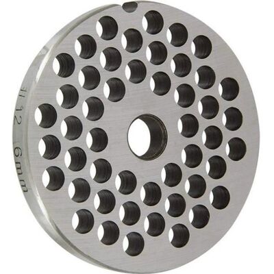 Grille pour Hachoir électrique - REBER - N°12 - Diamètre 6 mm - Acier - Compatible avec hachoirs électriques Gris - Publicité Grille pour Hachoir électrique - REBER - N°12 - Diamètre 6 mm - Acier - Compatible avec hachoirs électriques Gris - Publicité