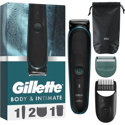 Tondeuse électrique - GILLETTE - I5 Intimate - Étanche - Sans fil 100 min - Sabot peau sensible - Publicité Tondeuse électrique - GILLETTE - I5 Intimate - Étanche - Sans fil 100 min - Sabot peau sensible - Publicité