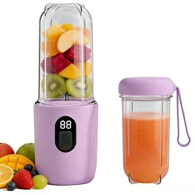 Mixeur portable 500ml écran LED 16 lames inox rechargeable USB-C pour milkshakes cuisine voyage violet. VITDIPY - Publicité Mixeur portable 500ml écran LED 16 lames inox rechargeable USB-C pour milkshakes cuisine voyage violet. VITDIPY - Publicité