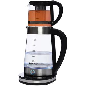 OUKANING Électrique Double 25 L avec Théière en Verre 1 L Machine à Thé 1500W avec Infuseur Écran LCD Orange - Publicité OUKANING Électrique Double 25 L avec Théière en Verre 1 L Machine à Thé 1500W avec Infuseur Écran LCD Orange - Publicité