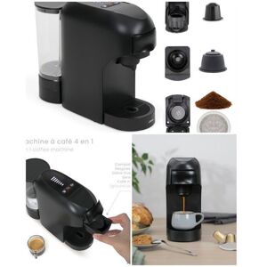 Cafetière Expresso MULTI-CAPSULES - LIVOO - 4 en 1 - 20 Bars - 1400W - Compatible Nespresso/Dolce Gusto Noir - Publicité Cafetière Expresso MULTI-CAPSULES - LIVOO - 4 en 1 - 20 Bars - 1400W - Compatible Nespresso/Dolce Gusto Noir - Publicité