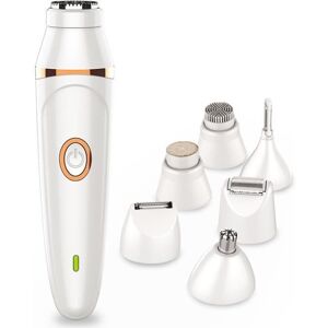 LECOO Rasoir électrique - NOBRAND - 7 en 1 - Étanche IPX7 - Rechargeable - Utilisation sous la douche Blanc - Publicité LECOO Rasoir électrique - NOBRAND - 7 en 1 - Étanche IPX7 - Rechargeable - Utilisation sous la douche Blanc - Publicité
