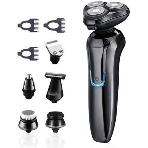 OLOKDYIZ Rasoir Électrique Hommes3D Rasoir Homme avec Tondeuse à Barbe 6-en-1IPX6 100% étanche Wet&Dry LCD Noir - Publicité OLOKDYIZ Rasoir Électrique Hommes3D Rasoir Homme avec Tondeuse à Barbe 6-en-1IPX6 100% étanche Wet&Dry LCD Noir - Publicité