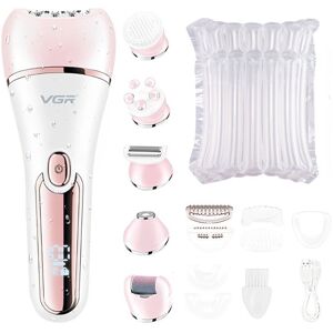 YSFMODE Épilateur électrique femmes rasoir électrique 6 en 1 bikini jambe corps LED Épilateur féminin V-733 pink without box - Publicité YSFMODE Épilateur électrique femmes rasoir électrique 6 en 1 bikini jambe corps LED Épilateur féminin V-733 pink without box - Publicité