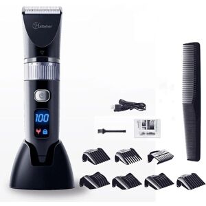 HATTEKER Tondeuse à Cheveux Professionnelle en Céramique Tondeuse à Barbe Rasoir LED Display - Publicité HATTEKER Tondeuse à Cheveux Professionnelle en Céramique Tondeuse à Barbe Rasoir LED Display - Publicité