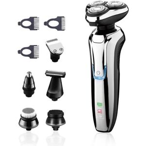 OLOKDYIZ Rasoir Hommes Électrique Rotatif Tondeuse À Barbe Enlever Poils Nez Oreilles Sans Fil Rechargeable USB Classique Imperméable 6 En 1 Noir - Publicité OLOKDYIZ Rasoir Hommes Électrique Rotatif Tondeuse À Barbe Enlever Poils Nez Oreilles Sans Fil Rechargeable USB Classique Imperméable 6 En 1 Noir - Publicité