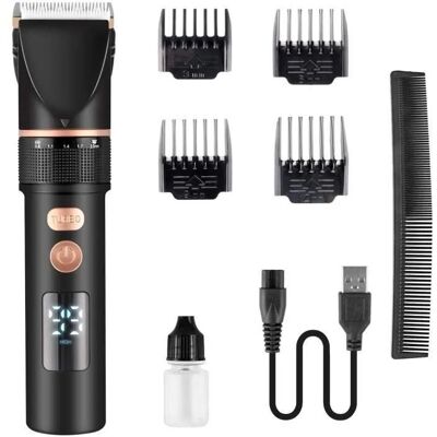 NOBRAND tondeuse cheveux hommes tondeuse barbe pour homme tondeuse cheveux professionnelle ecran avec lcd sans fils rechargeable - Publicité NOBRAND tondeuse cheveux hommes tondeuse barbe pour homme tondeuse cheveux professionnelle ecran avec lcd sans fils rechargeable - Publicité
