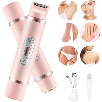 FRAVONIX Rasoir 2 en 1 pour femme - Rasoir pour femme - Tondeuse maillot pour femme - Mini épilateur pour poils secs et humides - Tondeuse po - Publicité FRAVONIX Rasoir 2 en 1 pour femme - Rasoir pour femme - Tondeuse maillot pour femme - Mini épilateur pour poils secs et humides - Tondeuse po - Publicité
