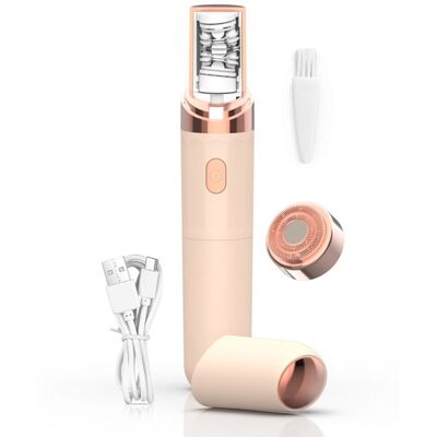 Mini épilateur électrique - FAMICAM - 2 en 1 petit et portable 350mah rechargeable rasoir pour femme épilateur pour femme épilateur Rose - Publicité Mini épilateur électrique - FAMICAM - 2 en 1 petit et portable 350mah rechargeable rasoir pour femme épilateur pour femme épilateur Rose - Publicité
