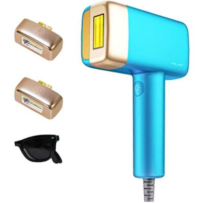 Épilateur Lumière Pulsée - KINSEIBEAUTY - 3 en 1 - 500000 flashs - Technologie Ice Cool - Épilation indolore Bleu - Publicité Épilateur Lumière Pulsée - KINSEIBEAUTY - 3 en 1 - 500000 flashs - Technologie Ice Cool - Épilation indolore Bleu - Publicité