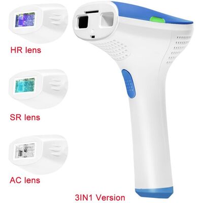 KINSEIBEAUTY Épilateur Lumière Pulsée Épilateur Laser IPL HR SR AC5 Niveaux Dénergie Épilation Lumière Pulsée pour Femmes et Hommes Bleu - Publicité KINSEIBEAUTY Épilateur Lumière Pulsée Épilateur Laser IPL HR SR AC5 Niveaux Dénergie Épilation Lumière Pulsée pour Femmes et Hommes Bleu - Publicité