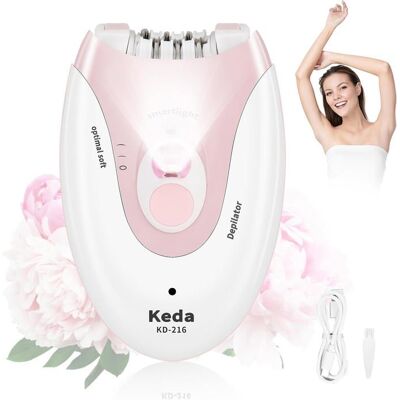 NOBRAND Épilateur Portable epilateur visage femme Épilateur sans fil à 2 vitesses avec lumière LED Pour épilateurs visage CREME - Publicité NOBRAND Épilateur Portable epilateur visage femme Épilateur sans fil à 2 vitesses avec lumière LED Pour épilateurs visage CREME - Publicité