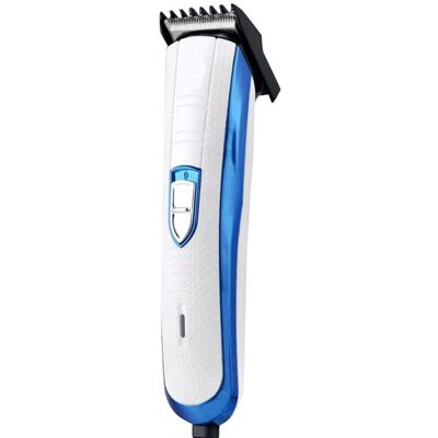 SODIAL Professionnelle Machine ÉLectrique Coupe de Cheveux Tondeuses Filaires Tondeuses ÉLectriques Kit Hommes Prise EuropéEnne Bleu Blanc - Publicité SODIAL Professionnelle Machine ÉLectrique Coupe de Cheveux Tondeuses Filaires Tondeuses ÉLectriques Kit Hommes Prise EuropéEnne Bleu Blanc - Publicité