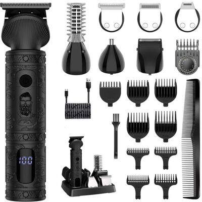SURKER Tondeuse Cheveux Homme 7-en-1 – Tondeuse Barbe Rasoir Électrique Trimmer Précision Kit Multifonction – Noir - Publicité SURKER Tondeuse Cheveux Homme 7-en-1 – Tondeuse Barbe Rasoir Électrique Trimmer Précision Kit Multifonction – Noir - Publicité