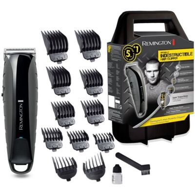 Tondeuse Cheveux Indestructible REMINGTON HC5880 - Lames Acier Japonais Auto-Affûtées - Batterie Dual Lithium Noir - Publicité Tondeuse Cheveux Indestructible REMINGTON HC5880 - Lames Acier Japonais Auto-Affûtées - Batterie Dual Lithium Noir - Publicité