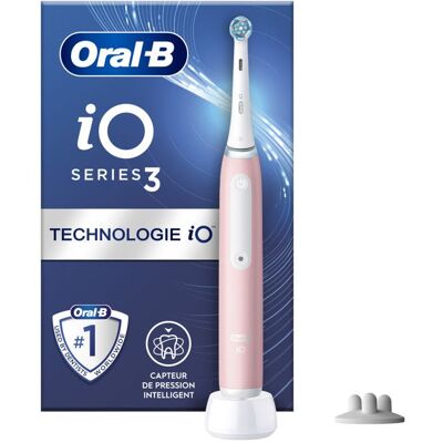 Brosse à dents électrique Oral-B iO Series 3 - Rose - Publicité Brosse à dents électrique Oral-B iO Series 3 - Rose - Publicité