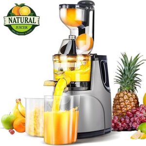 FAMINODE Extracteur de Jus de Fruits et Légumes - Grand Bouche 80mm Sans BPA - 965 % de Rendement en Jus - Gris Gris - Publicité FAMINODE Extracteur de Jus de Fruits et Légumes - Grand Bouche 80mm Sans BPA - 965 % de Rendement en Jus - Gris Gris - Publicité