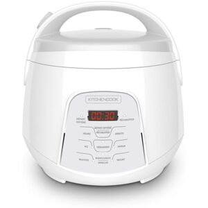 Kitchencook - Cuiseur à Riz 2.2l - Panier Vapeur Intégré - 400w - 4 Menus De Cuisson Automatique - Départ Différé - Blanc Blanc - Publicité Kitchencook - Cuiseur à Riz 2.2l - Panier Vapeur Intégré - 400w - 4 Menus De Cuisson Automatique - Départ Différé - Blanc Blanc - Publicité