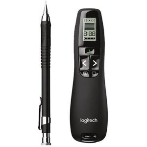 Télécommande de présentation - LOGITECH - R800 - Pointeur laser vert - Portée 30 mètres - Écran LCD Noir - Publicité Télécommande de présentation - LOGITECH - R800 - Pointeur laser vert - Portée 30 mètres - Écran LCD Noir - Publicité