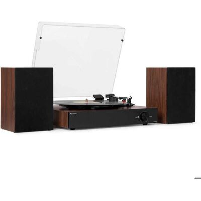 Audizio RP325W - Platine Vinyle Retro avec Enceintes Intégrées & BT Sans Fil Noyer Noir Noir - Publicité Audizio RP325W - Platine Vinyle Retro avec Enceintes Intégrées & BT Sans Fil Noyer Noir Noir - Publicité