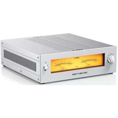 FiiO WARMER R2R Convertisseur DAC audio R2R 24 bits à lampes E88CC entrées USB optique et coaxiale sorties RCA et XLR Argent Gris - Publicité FiiO WARMER R2R Convertisseur DAC audio R2R 24 bits à lampes E88CC entrées USB optique et coaxiale sorties RCA et XLR Argent Gris - Publicité