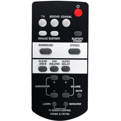 SODIAL Remplace la TéLéCommande FSR66 ZJ78750 pour Barre de Son Yamaha YAS 103 YAS 105 YAS 106 YAS 107 YAS 108 YAS 207 ATS 1030 ATS 1080 - Publicité SODIAL Remplace la TéLéCommande FSR66 ZJ78750 pour Barre de Son Yamaha YAS 103 YAS 105 YAS 106 YAS 107 YAS 108 YAS 207 ATS 1030 ATS 1080 - Publicité