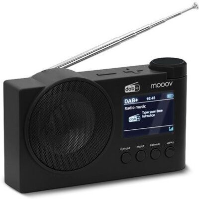 Metronic Radio numérique DAB+ FM Bluetooth et réveil - noire Noir - Publicité Metronic Radio numérique DAB+ FM Bluetooth et réveil - noire Noir - Publicité