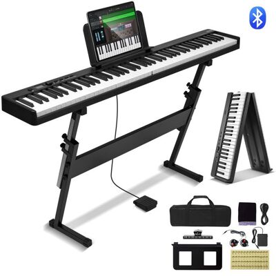Clavier Piano Pliable 88 Touches-VEVOR-Piano Électronique Numérique Portable avec Pédale de Sustain-pour Débutants Noir - Publicité Clavier Piano Pliable 88 Touches-VEVOR-Piano Électronique Numérique Portable avec Pédale de Sustain-pour Débutants Noir - Publicité