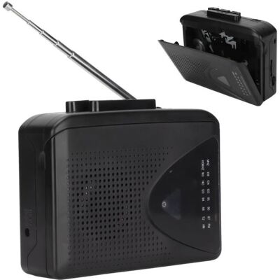 Lecteurs de cassettes portable multifonction de style classique prend en charge compact stéréo radio AM FM SURENHAP Noir - Publicité Lecteurs de cassettes portable multifonction de style classique prend en charge compact stéréo radio AM FM SURENHAP Noir - Publicité