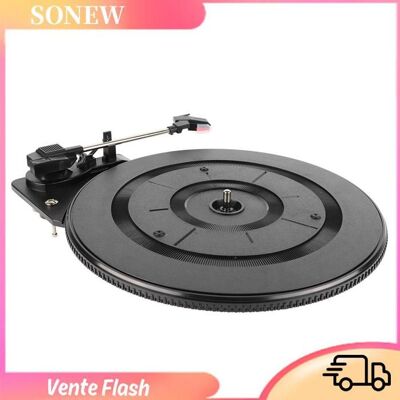 Sonew platine tourne-disque Platine Vinyle Gramophone à Entraînement par Courroie avec Retour Automatique du instruments kit Noir - Publicité Sonew platine tourne-disque Platine Vinyle Gramophone à Entraînement par Courroie avec Retour Automatique du instruments kit Noir - Publicité