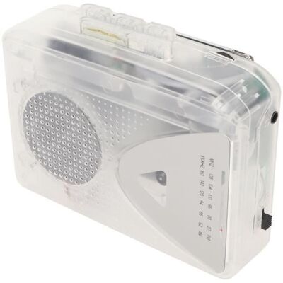 Lecteur de Cassette Portable - QIILU - Convertisseur Cassette MP3 - Radio AM/FM - Haut-parleurs HiFi Blanc - Publicité Lecteur de Cassette Portable - QIILU - Convertisseur Cassette MP3 - Radio AM/FM - Haut-parleurs HiFi Blanc - Publicité