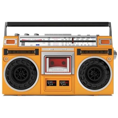 SAPLIKY Lecteur de cassettes rétro Radio AM/FM Bluetooth USB TF Qualité audio HD Design vintage jaune Polyvalent Portable Jaune - Publicité SAPLIKY Lecteur de cassettes rétro Radio AM/FM Bluetooth USB TF Qualité audio HD Design vintage jaune Polyvalent Portable Jaune - Publicité