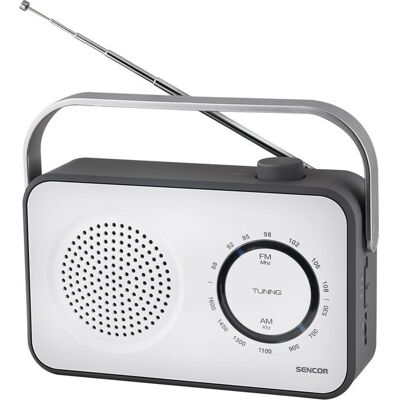 Récepteur radio FM / AM portable - Sencor - SRD 2100 W Blanc - Publicité Récepteur radio FM / AM portable - Sencor - SRD 2100 W Blanc - Publicité