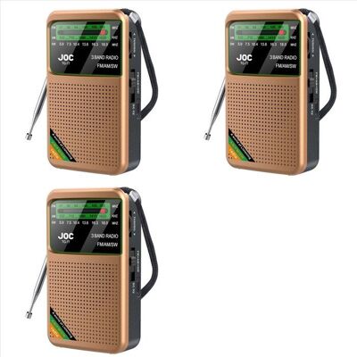 SODIAL 3X Radio de Poche Portable Mini Radio à Bande Complète AM/FM/SW Radio avec Batterie Rechargeable Support Écouteurs MiniRadio pour - Publicité SODIAL 3X Radio de Poche Portable Mini Radio à Bande Complète AM/FM/SW Radio avec Batterie Rechargeable Support Écouteurs MiniRadio pour - Publicité