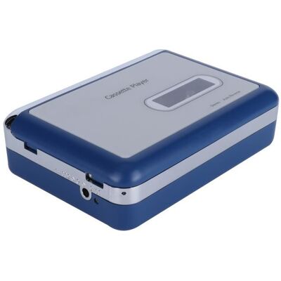 Lecteur de Cassettes Bluetooth - SHIPENOPHY - Auto-Reverse - Stéréo - 2 Piles AA ou USB Bleu - Publicité Lecteur de Cassettes Bluetooth - SHIPENOPHY - Auto-Reverse - Stéréo - 2 Piles AA ou USB Bleu - Publicité