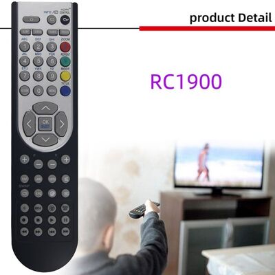 SODIAL TéLéCommande RC1900 pour OKI Hitachi Alba Luxor Grundig Vestel Telefunken Bush Techwood Flinlux Akai Nevir Sanyo TV - Publicité SODIAL TéLéCommande RC1900 pour OKI Hitachi Alba Luxor Grundig Vestel Telefunken Bush Techwood Flinlux Akai Nevir Sanyo TV - Publicité