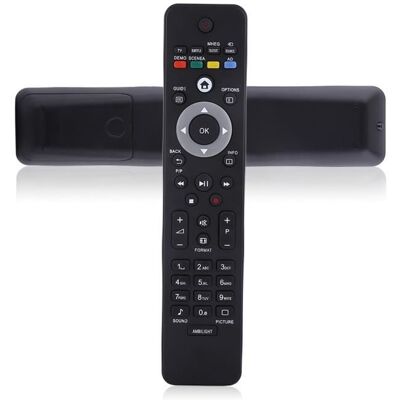 Télécommande TV - Philips - RC4450/01B - Universelle - Compatible avec plusieurs modèles - Noir Noir - Publicité Télécommande TV - Philips - RC4450/01B - Universelle - Compatible avec plusieurs modèles - Noir Noir - Publicité