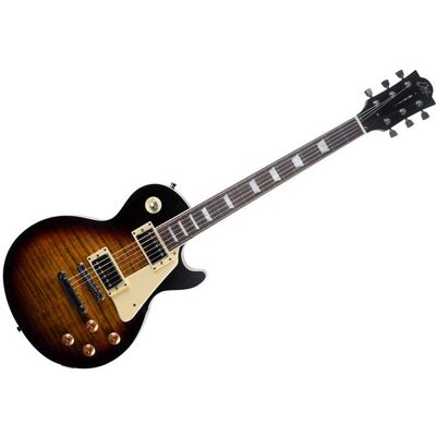 EKO LS300 Honey Burst Guitare forme LP Noir - Publicité EKO LS300 Honey Burst Guitare forme LP Noir - Publicité