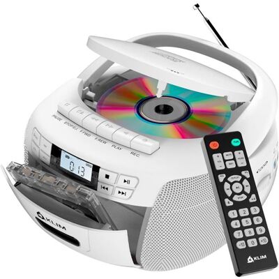 HOME FIT TRAINING Lecteur CD & Lecteur Cassette AudioAM/FM Poste Radio CDBluetoothSon stéréoTélécommandeEnregistrement de CassettesUSB- Blanc - Publicité HOME FIT TRAINING Lecteur CD & Lecteur Cassette AudioAM/FM Poste Radio CDBluetoothSon stéréoTélécommandeEnregistrement de CassettesUSB- Blanc - Publicité