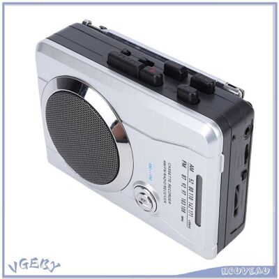 Duokon Lecteur de cassettes portable Magnétophone à Cassette Lecteur de Cassette Portable Radio AM FM avec deco pendule - Publicité Duokon Lecteur de cassettes portable Magnétophone à Cassette Lecteur de Cassette Portable Radio AM FM avec deco pendule - Publicité
