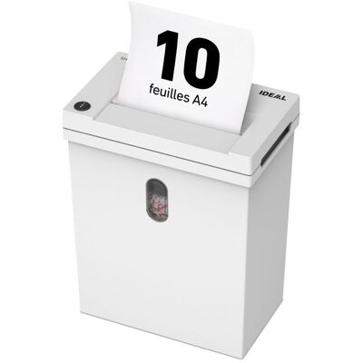 Destructeur de papier IDEAL Shredcat 8100 CC Coupe croisée Niveau de sécurité P-4 12 feuilles 20 litres Conforme RGPD - Publicité Destructeur de papier IDEAL Shredcat 8100 CC Coupe croisée Niveau de sécurité P-4 12 feuilles 20 litres Conforme RGPD - Publicité