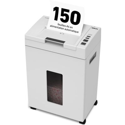 Destructeur IDEAL Shredcat 8291 auto-alimentation jusquà 150 feuilles Coupe croisée Niveau de sécurité P-4 Conforme RGPD - Publicité Destructeur IDEAL Shredcat 8291 auto-alimentation jusquà 150 feuilles Coupe croisée Niveau de sécurité P-4 Conforme RGPD - Publicité
