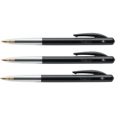 Lot de 3 Stylos bille Rétractable M10 CLIC medium pointe moyenne 1 mm noire - BIC - Noir - Bille - Non Noir - Publicité Lot de 3 Stylos bille Rétractable M10 CLIC medium pointe moyenne 1 mm noire - BIC - Noir - Bille - Non Noir - Publicité