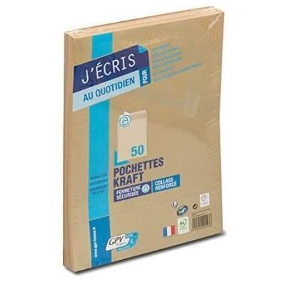 Enveloppes kraft auto-adhésives format C4 85g - GPV Blanc - Publicité Enveloppes kraft auto-adhésives format C4 85g - GPV Blanc - Publicité