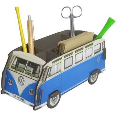 WERKHAUS Pot à Stylos Combi Volkswagen Bleu - Publicité WERKHAUS Pot à Stylos Combi Volkswagen Bleu - Publicité