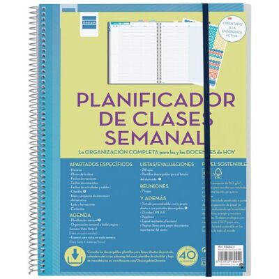 Planificateur scolaire - Finocam - Vue hebdomadaire - Non daté - 43 semaines - 269 autocollants - Pochettes DIN A4 - Publicité Planificateur scolaire - Finocam - Vue hebdomadaire - Non daté - 43 semaines - 269 autocollants - Pochettes DIN A4 - Publicité