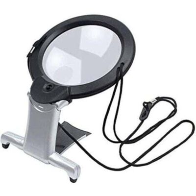 JIANGZHA Loupe géante avec lampe LED loupe de lecture mains libres pour le cou et le bureau Noir - Publicité JIANGZHA Loupe géante avec lampe LED loupe de lecture mains libres pour le cou et le bureau Noir - Publicité