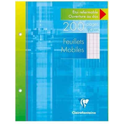 Feuillets Mobiles - CLAIREFONTAINE - Blanc - 17x22 cm - 200 Pages - Papier 90g Blanc - Publicité Feuillets Mobiles - CLAIREFONTAINE - Blanc - 17x22 cm - 200 Pages - Papier 90g Blanc - Publicité