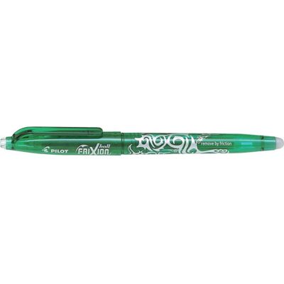 Stylo FriXion Ball pointe fine 0.5mm vert Pilot Vert - Publicité Stylo FriXion Ball pointe fine 0.5mm vert Pilot Vert - Publicité