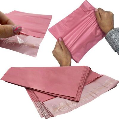 SANS MARQUE 25 x Enveloppes d’expédition A3 – 31x42cm roses recyclées – Pochettes d’envoi en plastique Rose - Publicité SANS MARQUE 25 x Enveloppes d’expédition A3 – 31x42cm roses recyclées – Pochettes d’envoi en plastique Rose - Publicité